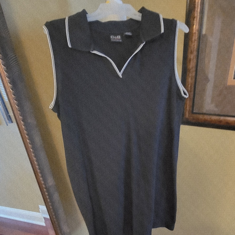 CoS Sleeveless Black Midi Dress